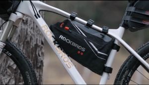 ROCKBROS Bicycle Bag Waterproof 3.5L Cycling Frame Triangle Bag Portable Folding Seal MTB Road Bike Front Frame Bag Bike Accessories