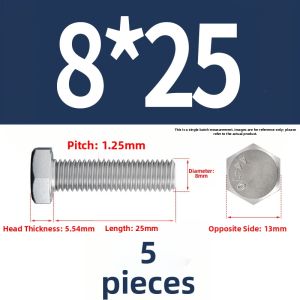 BAIRUITE | Extended Full Thread Hex Socket Stainless Steel Screws