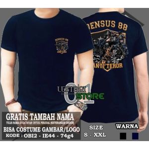 kaos polisi tangan panjang tshirt densus 88 anti teror