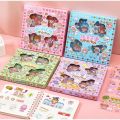 Mom&baby Stiker Waterproof Stiker 2D Diy Viral Korea Box isi 100 Lembar. 