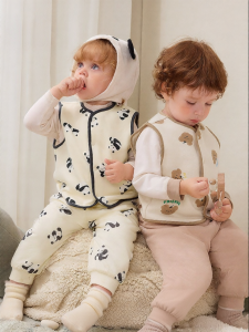 MINI BALA | Warm Soft Fleece Lined Kids Vest for Fall Home Wear