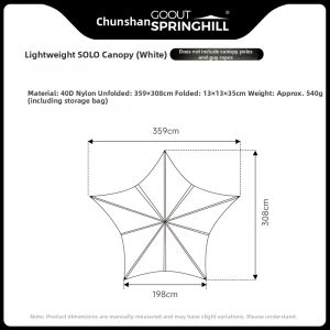 goout springhill | Solo Lightweight Folding Sunshade Tent