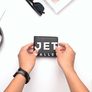 VONA Jet Wallet - Dompet Pria Lipat Kulit PU