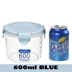 Kitchen Organizer Storage Container Plastic Container Canister Set Transparent Airtight Tank Grain Cereals Storage Jar