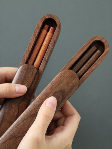 Walnut Wood Chopsticks Set Single Person