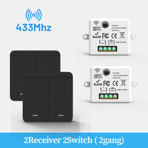 Wireless Switch RF 433Mhz Remote Controller for Home Automation LED Switch - Easy to Install