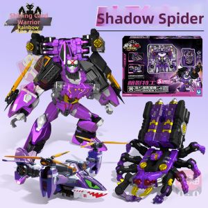JUMPGO | Shadow Agent Spider Card Warrior Insect Crisis Series 4 Deformable Robot