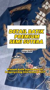KEMEJA BATIK SEMI SUTRA SUPER PREMIUM ALISAN LENGAN PANJANG PRIA DEWASA FULL FURING