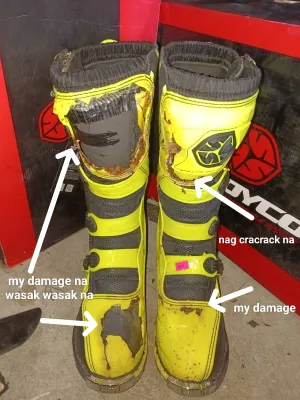 boots moto -x scoyco MBM-001 #42 YE MAY DAMAGE NAPO ITO SALE!!!