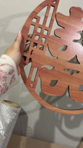 [SG] Personalised Customised Round Wooden Name Sign Laser Cut Frame Nursery Wall Sign Home Decor