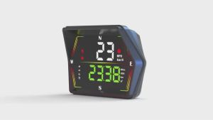 GPS Speedometer Car HUD Head Up Display Large Font Compass Time Overspeed Warning Windshield Projector Universal For All Vehicle