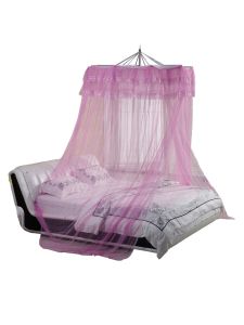 ผ้าป้องกันยุงทรงกลมแบบเต็มๆ ทำจากเหล็กไนลอน ติดตั้งได้ที่พื้นผิวสูง 1.5 ม. 1.8 ม. 18 กิโลกรัม สำหรับห้องนอน