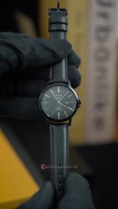 Jam Tangan Wanita Alexandre Christie Primo AC 1036 LDLIPBA Black Dial Black Leather Strap