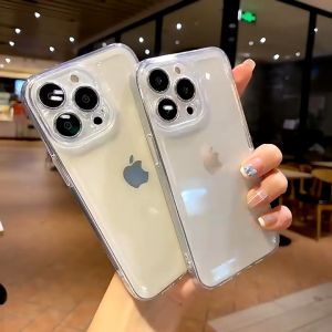 Shockproof Clear Soft TPU Phone Case For iPhone 15 14 Pro Max Plus  2023 2024