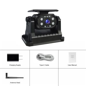 WiFi Solar Power Wireless Magnetic Reverse Backup Camera Mobile Phone iPhone Android With Built-In Battery for RV