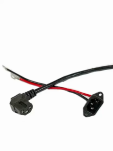 12AWG Cable Charging Plug Universal E-bike Battery Charger Socket Connector Electric Vehicle Parts