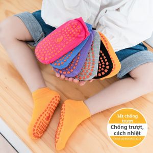XUANSHU | Vớ Đế Phòng Trượt Ống Ngắn Cho Bé và Cha Mẹ