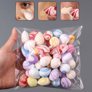 Bộ 50 Miếng Bông Trang Điểm Mini Tán Nền Hoàn Hảo Sử Dụng Kép Ướt/khô Phù Hợp Với Mọi Loại Da