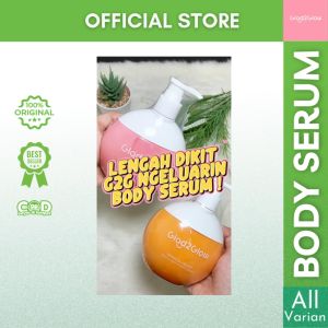 Glad2Glow Body Serum Creamy Berry Overnight Bright Tropical Velvet Moist n Smooth 300 ml