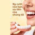 Bộ Răng Giả Trắng Unisex Với Đầy Đủ Phụ Kiện, Độ Ôm Vừa Vặn Thoải Mái, Gồm 1 Hàm Trên + 1 Hàm Dưới, Sản Phẩm Chăm Sóc Răng Miệng.. 