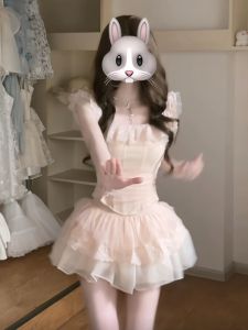 CHANGTONG | Unique Pretty Two Piece Set Summer Tank Top Mini Skirt