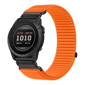 QuickFit 26mm 22mm Nylon Strap For Garmin Fenix 8 Pro 51mm AMOLED/MicroLED Fenix8 47mm 7 7X Pro Solar 6 6X Watch Band Bracelet