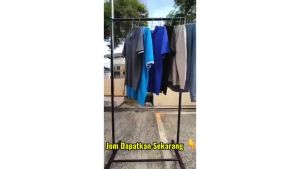 Garment Rack with Wheels (Single/Double) – Indoor & Outdoor Clothes Drying Rack