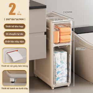 MMZECE | Kệ Lưu Trữ Phòng Tắm Tiết Kiệm Không Gian Không Cần Lắp Ráp
