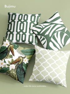 Retro American Floral Bird Sofa Pillowcase Decorative Luxury Bed Headboard Cushion Cover French Style Mixed Fabric PP Cotton