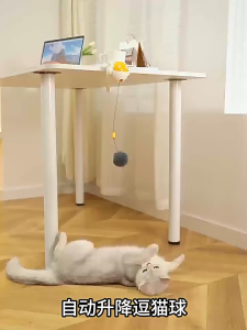 Electric Cat Toy with Automatic Retractable Cat Teasing Ball Intelligent Lifting Cat Teasing Ball