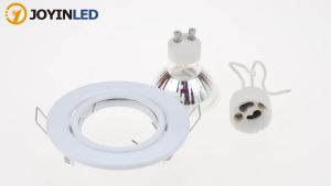1/10PCS LED Spotlights Frame Adjustable Downlight Led Holders Cutout 70mm for MR16 GU10 Bulb Holder Recessed LED Spot Light