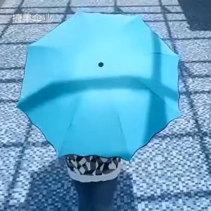 Payung Lipat Unik Ajaib Magic 3D Bisa Muncul Motif Bunga saat Basah