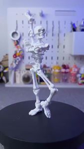 Skeleton Figure with Poseable Joints DIY Assembly Toy Cool Skeleton Warriors Gift for Kids