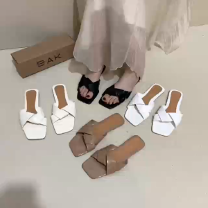 sy.shop Womens Simple Style Flat Sandals Summer Spring  Break Easter Vacation AK-31