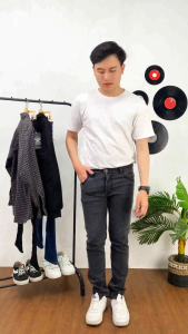 CLOVERFIELD - Celana Jeans Pria Jumbo Panjang Denim Slim Fit Hitam Big Size Black Naomi Casual Full Length Pants Cloverfield Denim Medium Wash Celana Jeans Regular Waist Type - Lazada