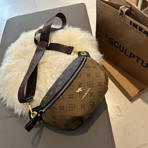 Left Sister Home 2024 New Fashionable Multifunctional Womens Crossbody Bag Saddle Shape Casual Style Large Size Soft PU Leather