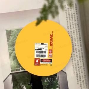 D-DHL Hot Express 50th Anniversary Wooden Coaster Coffee Teacup Decoration Coffee Shop Beverage Shop Restaurant Cafe Decoration