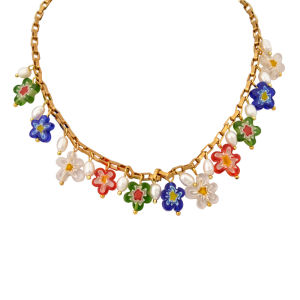 WYK | Celeb Inspired Glass Beaded Pearl Choker