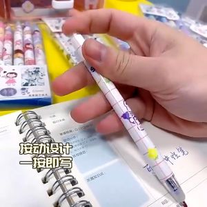 0.5mm Cartoon Erasable ballpen Erasable pen Press Erasable Neutral Pen School Office Supplies