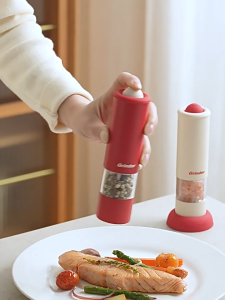 One-Touch Electric Grinder Adjustable for Pepper & Salt Type-C Rechargeable