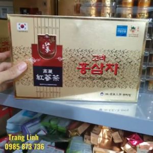 Trà hồng sâm thượng hạng hàn quốc hộp 100 gói tăng đề kháng tỉnh táo thanh nhiệt giải độc tranglinh