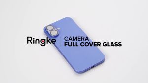 Ringke Camera Protector Glass [2 Pack] for [iPhone 16 Plus / iPhone 16] Transparent HD Clear Full Adhesive Hard Tempered Glass Camera Lens Protector