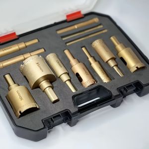 Diamond Hole Opener Drill Bits Kit 6‑35mm Heavy‑Duty Hole Saw for Ceramic Tile Marble Stone Glass Drilling Work