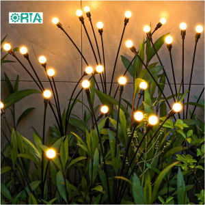 โคมไฟตั้งพื้นพลังงานแสงอาทิตย์ 6 LEDS