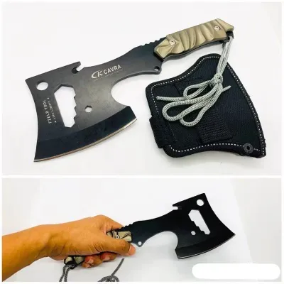 ขวาน ขวานเดินป่า CK Cavra Field Tool (แถมอุปกรณ์ดำรงชีพ) พร้อมส่ง ราคาถูก
