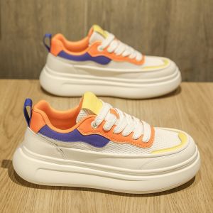 CVPAJ | Summer Breathable Casual Sports Shoes Thick Sole White