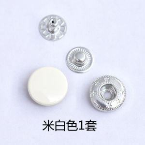 คลิกสี่ปุ่มโลหะไร้เย็บระดับไฮเอนด์ ตะขอเกี่ยว เด็ก เสื้อแจ็กเก็ตขนเป็ด ปุ่มกดกลมขนาดใหญ่ ผู้หญิง สไตล์ Diy งานปัก อุปกรณ์