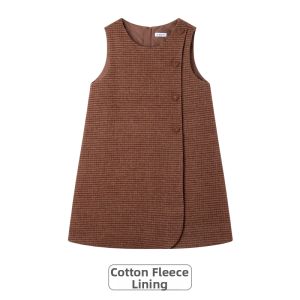 MUCMUKN | Caramel Warm Winter Woolen Dress