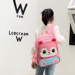 กระเป๋านักเรียนอนุบาลเด็กผู้ชายกระเป๋านักเรียนของเด็กผู้หญิงน่ารักสัตว์เป้สะพายหลังการ์ตูนกระเป๋าเป้สะพายหลังขนาดเล็กป้องกันการ
