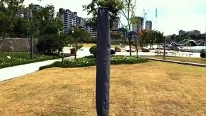 Rotary Washing Line Cover 210D Heavy Duty Waterproof Washing Line Cover with Zips for Dryer Rotary Line